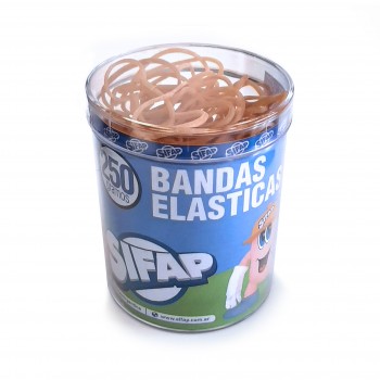 Bandas elásticas caucho x250 g. (pote)