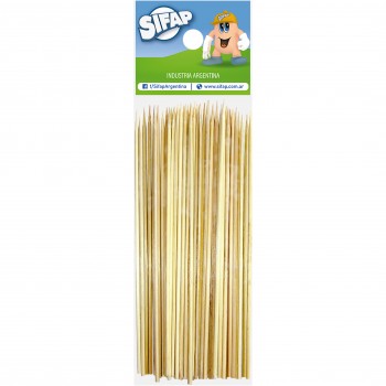 Palitos p/ brochete (bambu) 25 cm