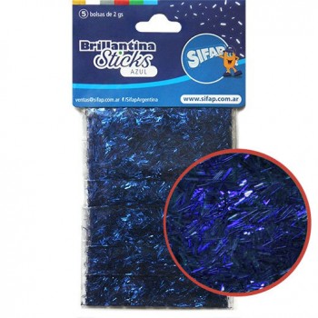 Brillantina sticks - azul