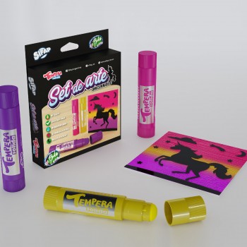 Set de arte unicornios