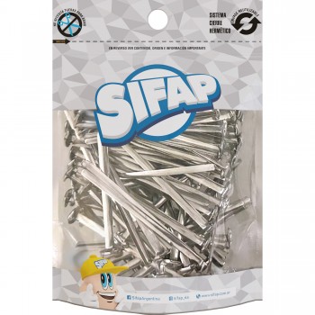 Broches plateados n14 x 100u doy pack