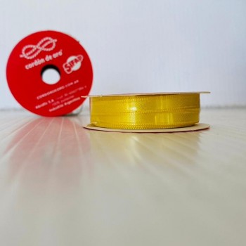 CINTA DE TELA AMARILLO LIMON