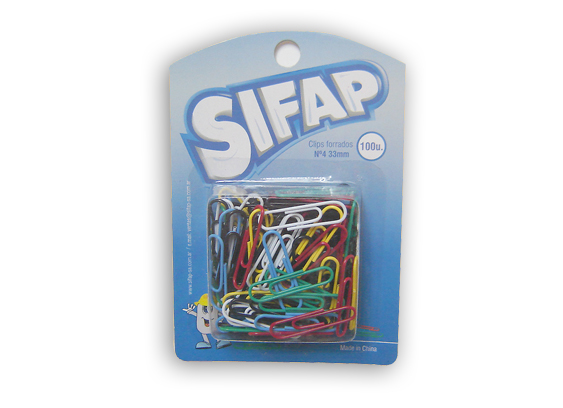 Clips forrados n4 x100u. (t/s)