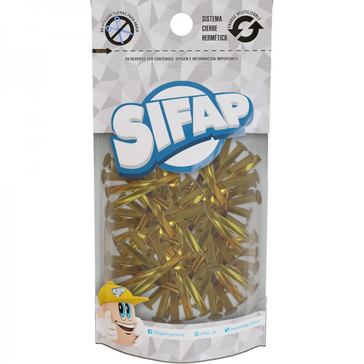 Broches dorados n5 x 100u (23mm) doy pack