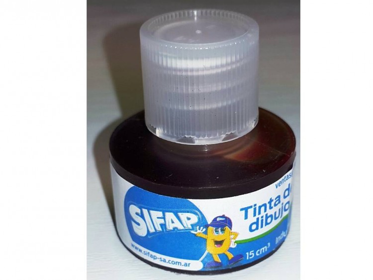 Tinta de dibujo color naranja de 15cc