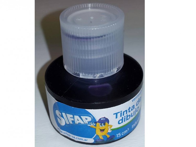 Tinta de dibujo color violeta de 15cc