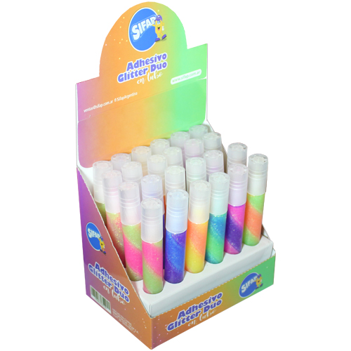 Adhesivo glitter duo x24