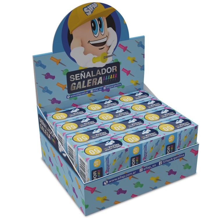Señalador galera caja x50