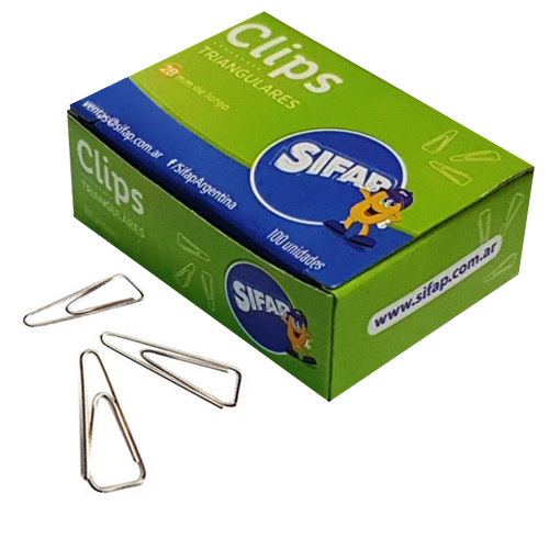 Clips triangular x100u (caja)