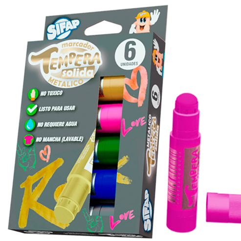 Tempera solida metalico