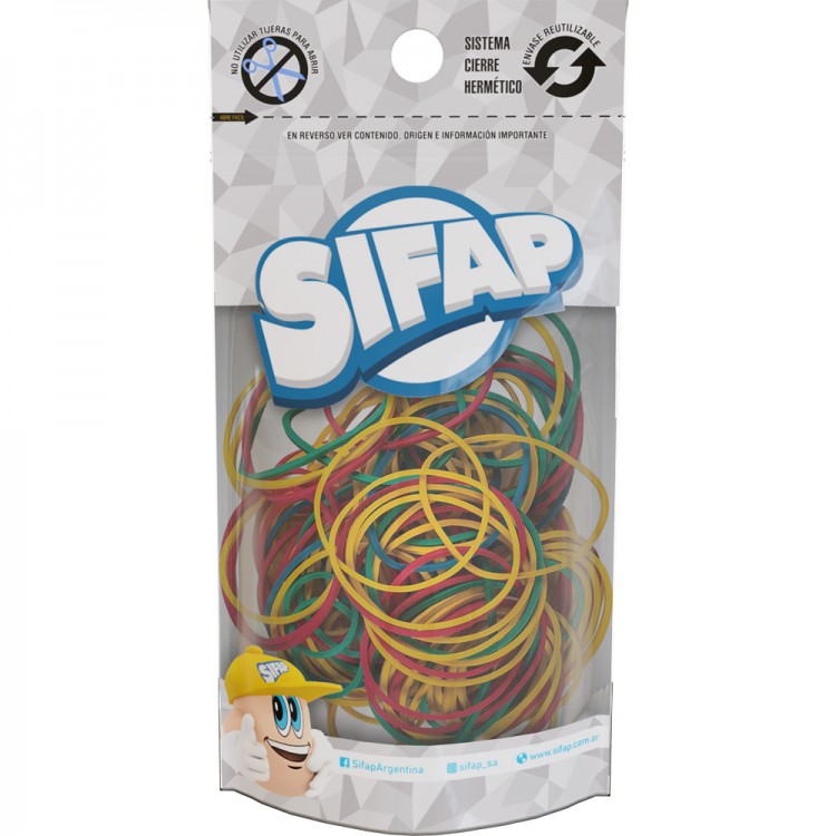 Bandas elasticas color x30g doy pack 