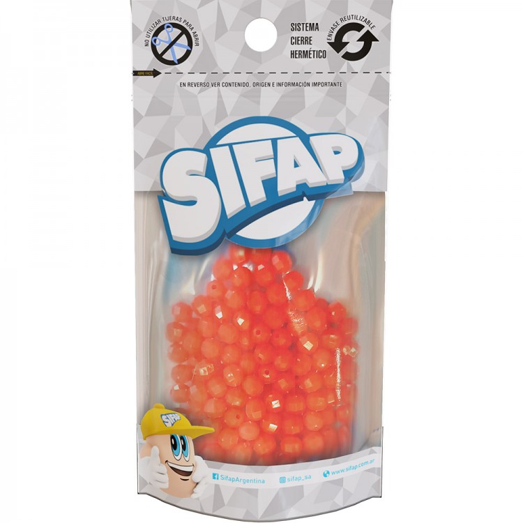 Biju - bola faceteada (nº6) roja