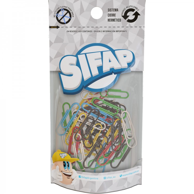 Clips forrados n4 x 100u.  (doypack)