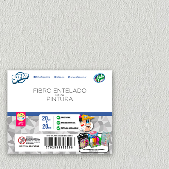 Fibro entelado 20 x 20