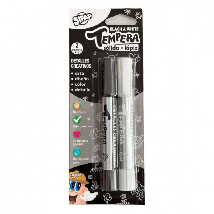 Tempera solida lapiz