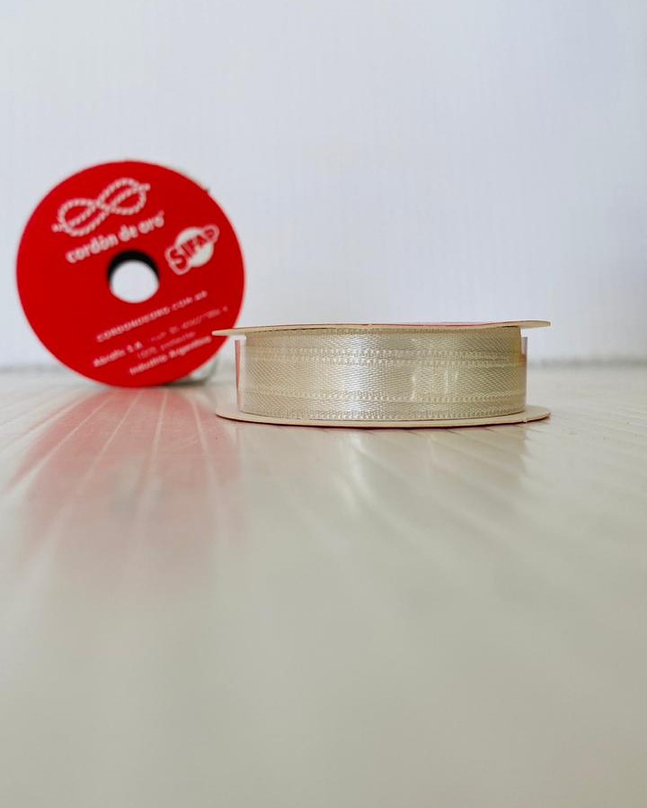 CINTA DE TELA MANTECA Nº1