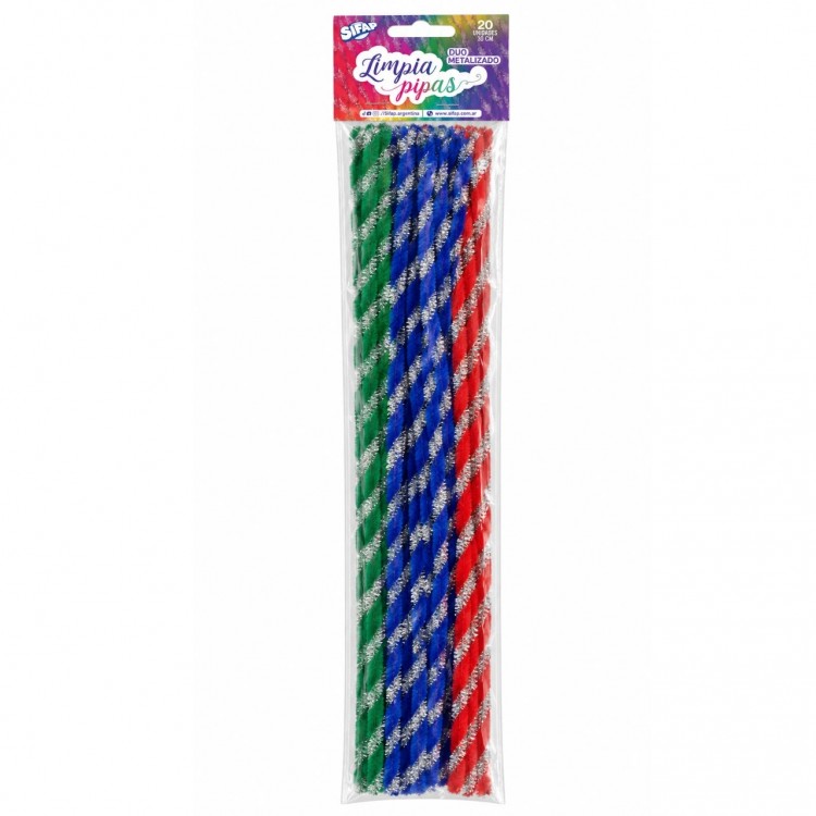 Limpia Pipas dúo metalizado
